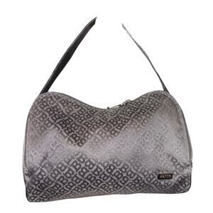 Bally Monogram Black Canvas Top Handle Bag